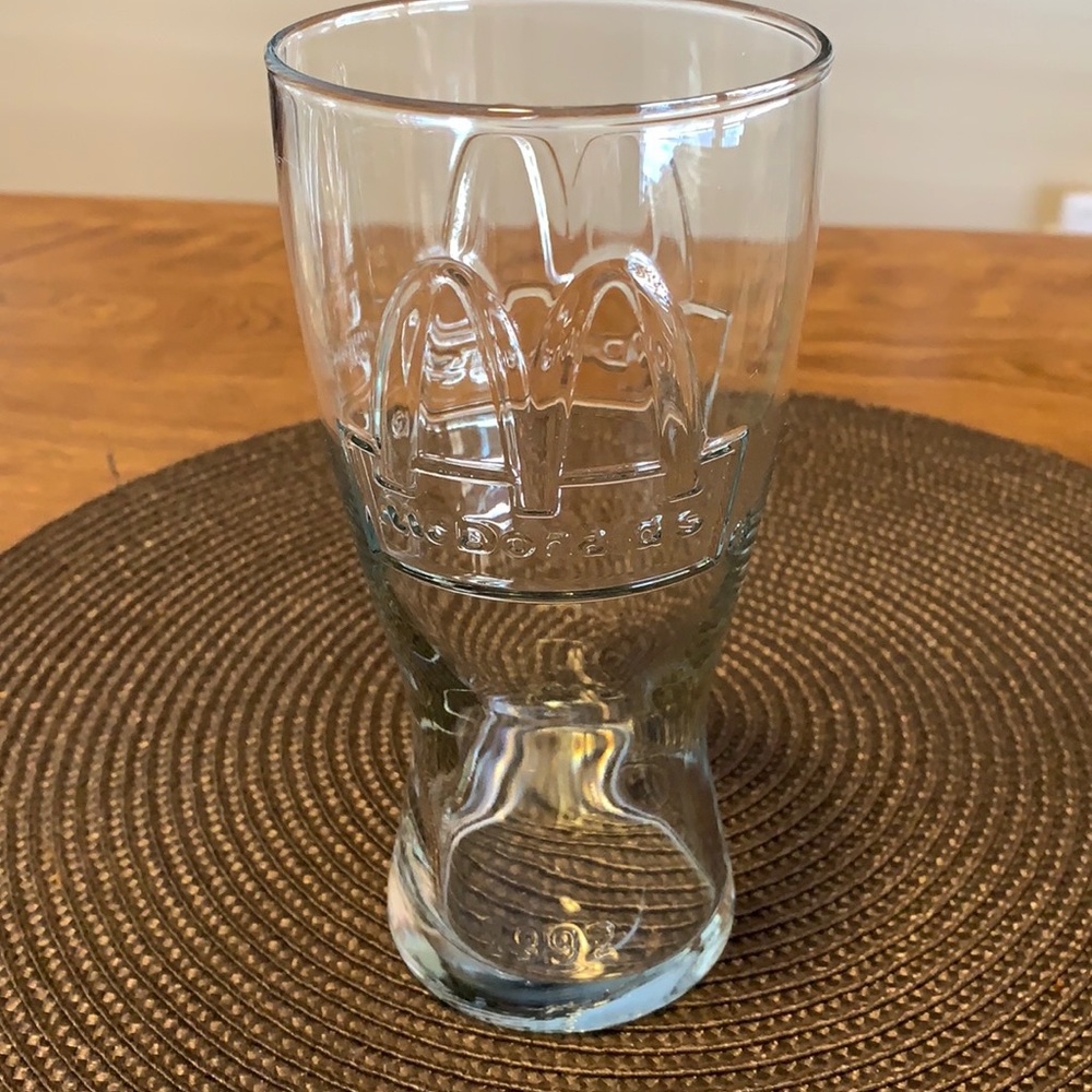 McDonald’s 1992 drinking glass collectible.